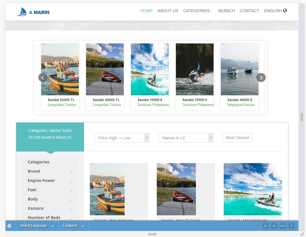 Marine ,  Boat and Yacht Builders Website en home 2