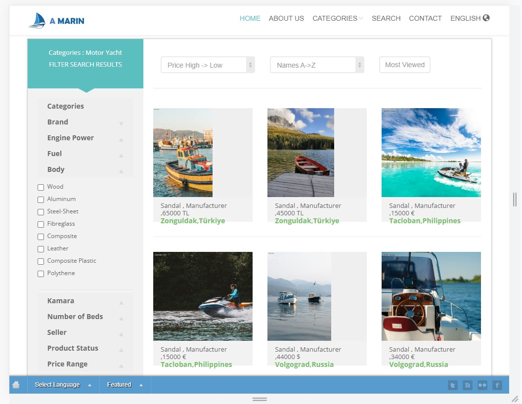 Marine ,  Boat and Yacht Builders Website en home 4