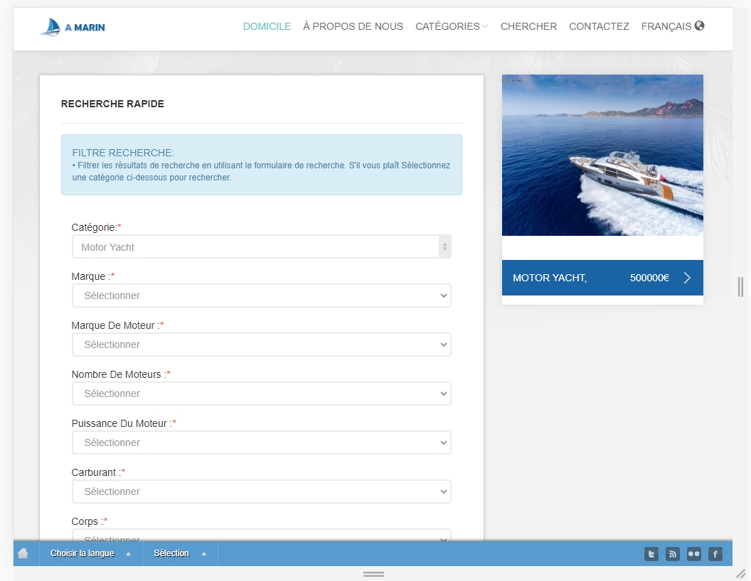 Site Web des fabricants de bateaux et de yachts fr search