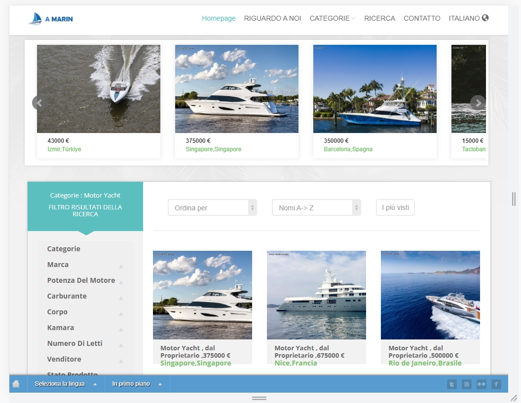 Sito web dei produttori di barche e yacht it categories